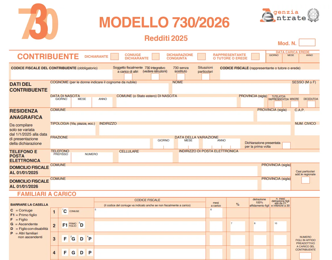 compilazione modello 730 Ghinato Associati Verona